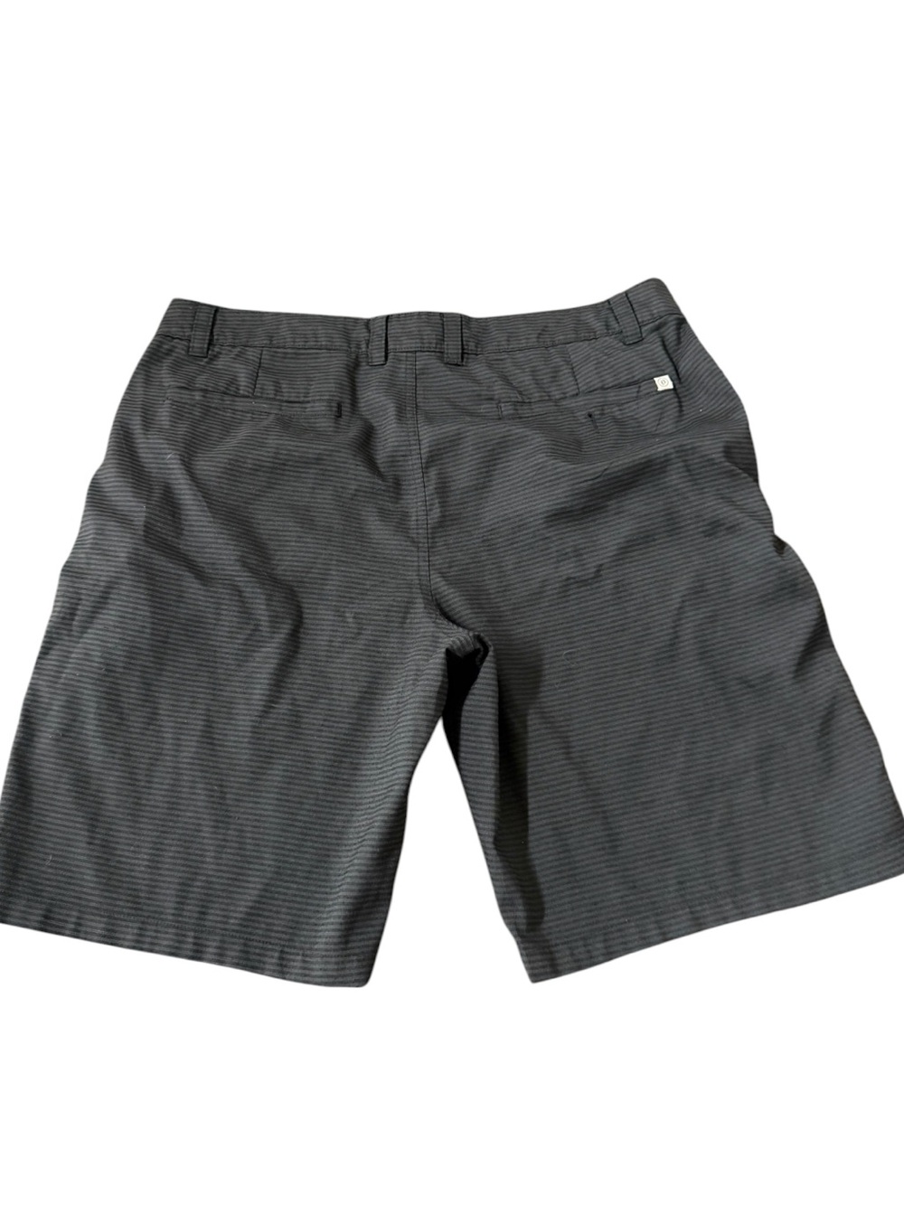 Hang Ten Men's Charcoal Micro-Striped Flat Front Shorts